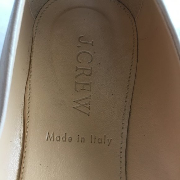 J.Crew's Janey Metallic Cap-Toe Flats Shoes Size 6 - Picture 4 of 7